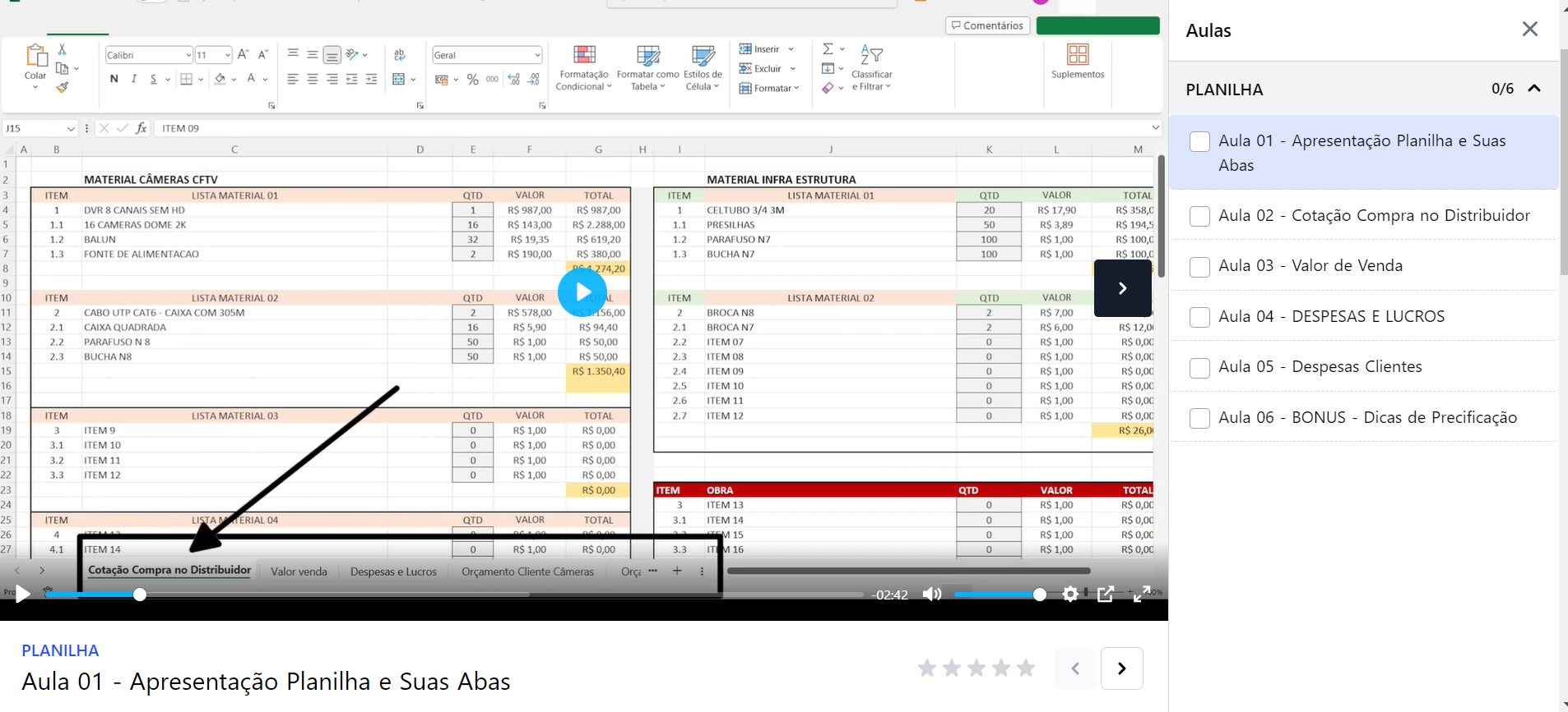 Planilha De Or Amentos Em Conecta Solucoes Em Conectividade